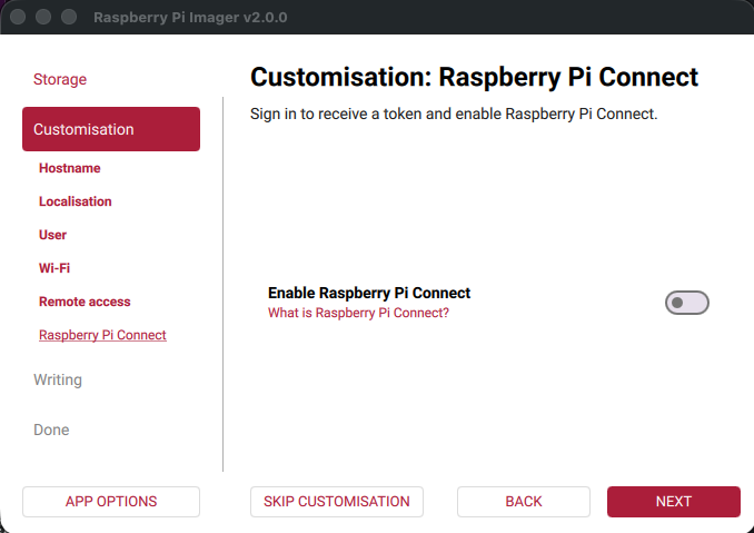 Enable Connect if needed