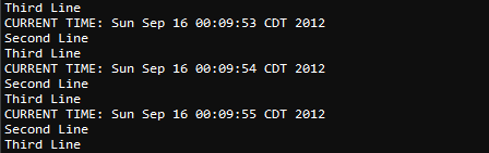  <br />You can also submit data from the terminal software and that data should be displayed on the Raspberry Pi's console. 