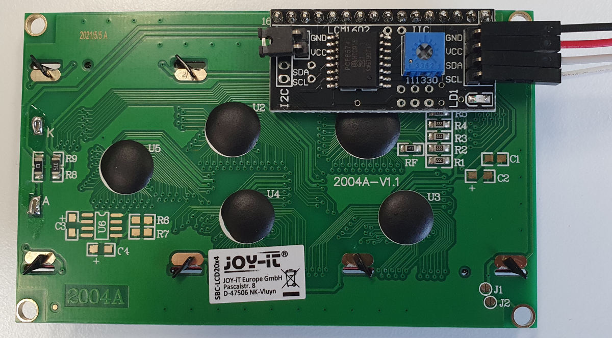 LCD Display 4 Rows Back