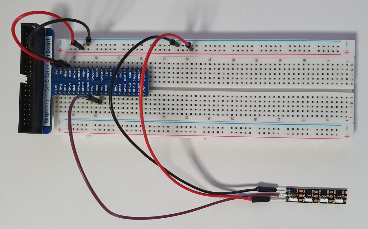 LED Strip 4 LED Breadboard